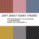 Stoff Soft Sweat  FUNKY STRIPES leicht angerauht - senf