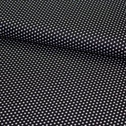 Stoff Baumwolle Mini Sterne 0,3cm schwarz