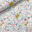 Baumwollstoff Timeless Treasure Colorful Math Doodles on Grid