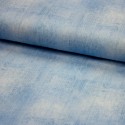 Baumwoll-Jersey - jeanslook - UNI hellblau