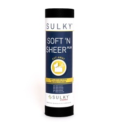 SULKY® SOFT´N SHEER PLUS schwarz, 25cm x 5m