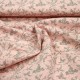 French Terry Sommersweat rosa meliert mit kleinen Kolibris