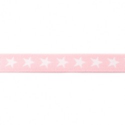 Gummiband - Elastic-Band Sterne 20mm rosa