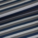 Baumwolljersey Ringel Streifen grau grau blau