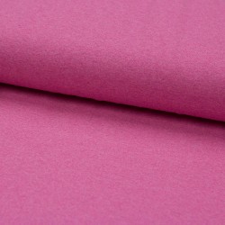 French Terry uni meliert pink