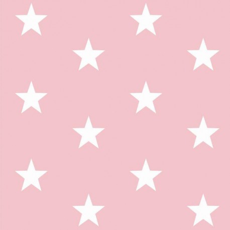 Stoff Baumwolle kleine Sterne 2,5cm rosa
