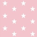 Stoff Baumwolle große Sterne 2,5cm rosa