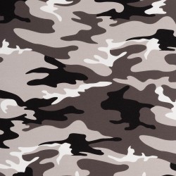 Stoff Baumwolljersey Vera Camouflage grau