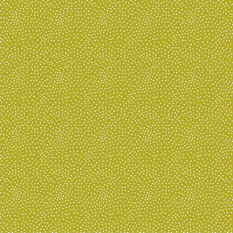 Stoff Frech Terry TINY DOTS lime