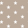 Stoff Baumwolle kleine Sterne 2,5cm sand beige